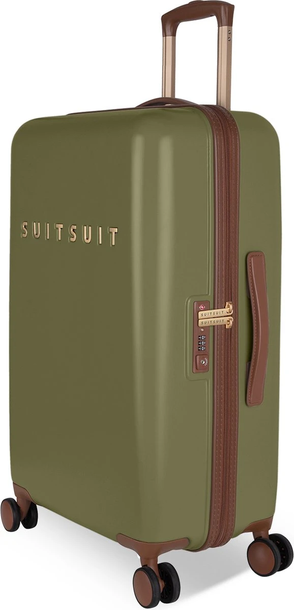 SUITSUIT - Fab Seventies - Martini Olive - Reiskoffer (66 Cm) - Afbeelding 5