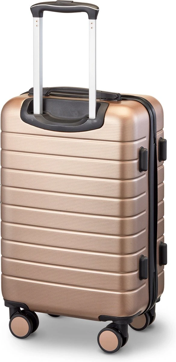 Swiss Alpine 2.0 - Handbagage Koffer - 55x35x20 Cm - 4 Wielen - Goud - Brons - Afbeelding 2