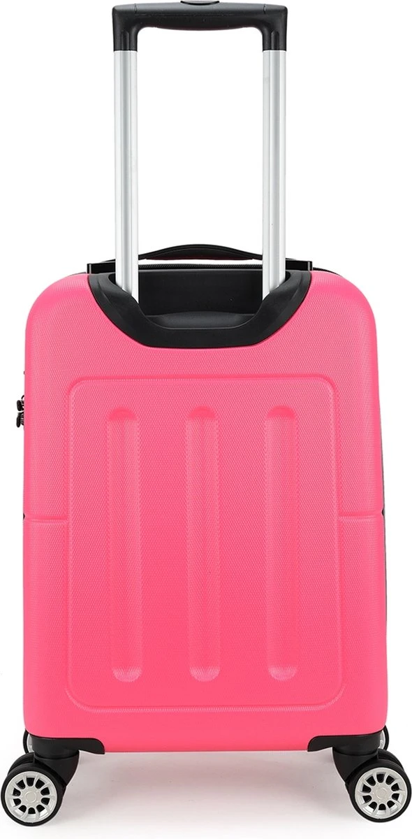 Decent Handbagage Koffer / Trolley / Reiskoffer - 50 Cm - 32 Liter - ABS - Neon-Fix - Roze - Afbeelding 17