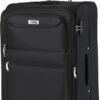 Travelz Softspinner TSA Reiskoffer 77cm - Zachte Reiskoffer Met Expander 104 + 16 Ltr - Zwart