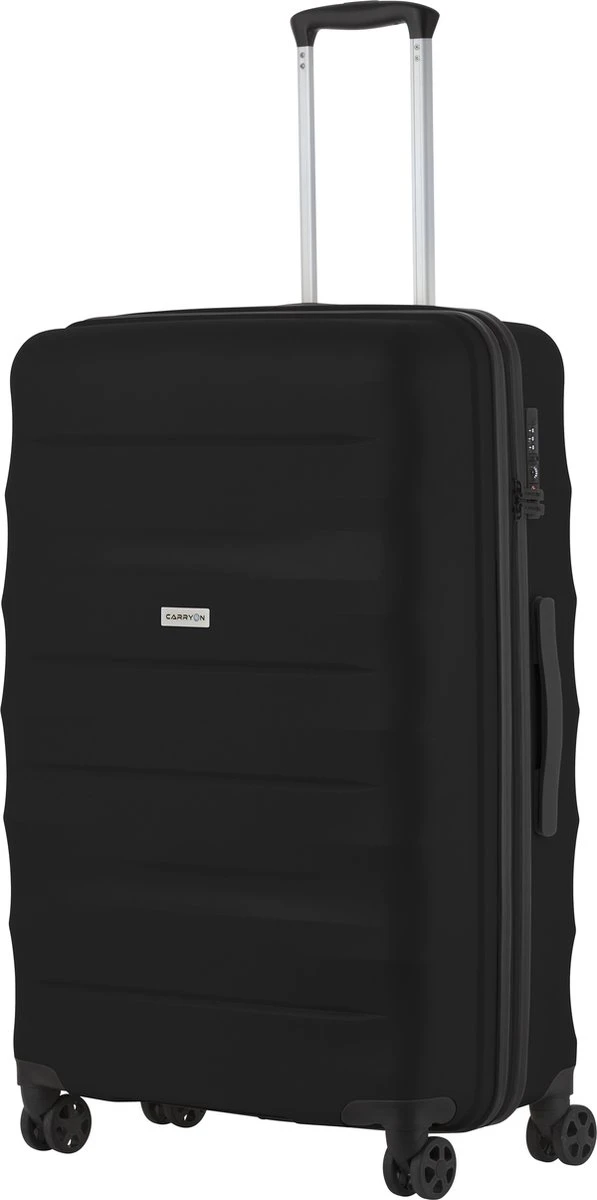 CarryOn Porter ® Reiskoffer - 77cm Trolley Met TSA-slot - 100 Ltr - OKOBAN Registratie - Zwart