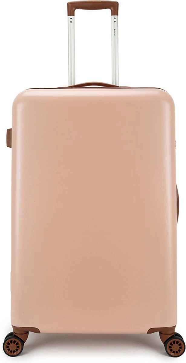 Decent Retro Koffer Groot 76 Cm Pink