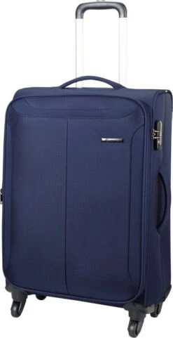 Carlton Rover Spinner Handbagage Koffer 55 Cm - Blauw