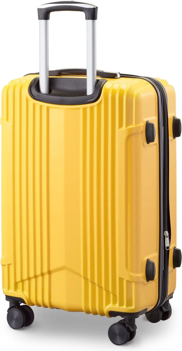 Tesla PC - Reiskoffer - 65 Cm - 4 Wielen - Geel - Afbeelding 2