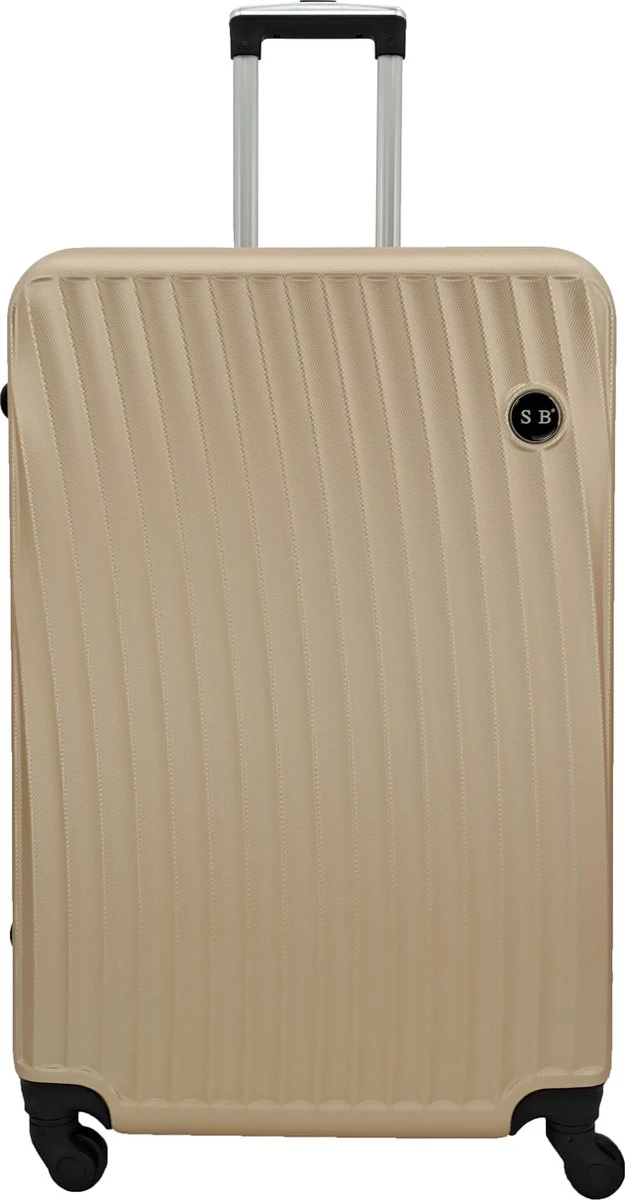 SB Travelbags Bagage Koffer 75cm 4 Wielen Trolley - Champagne