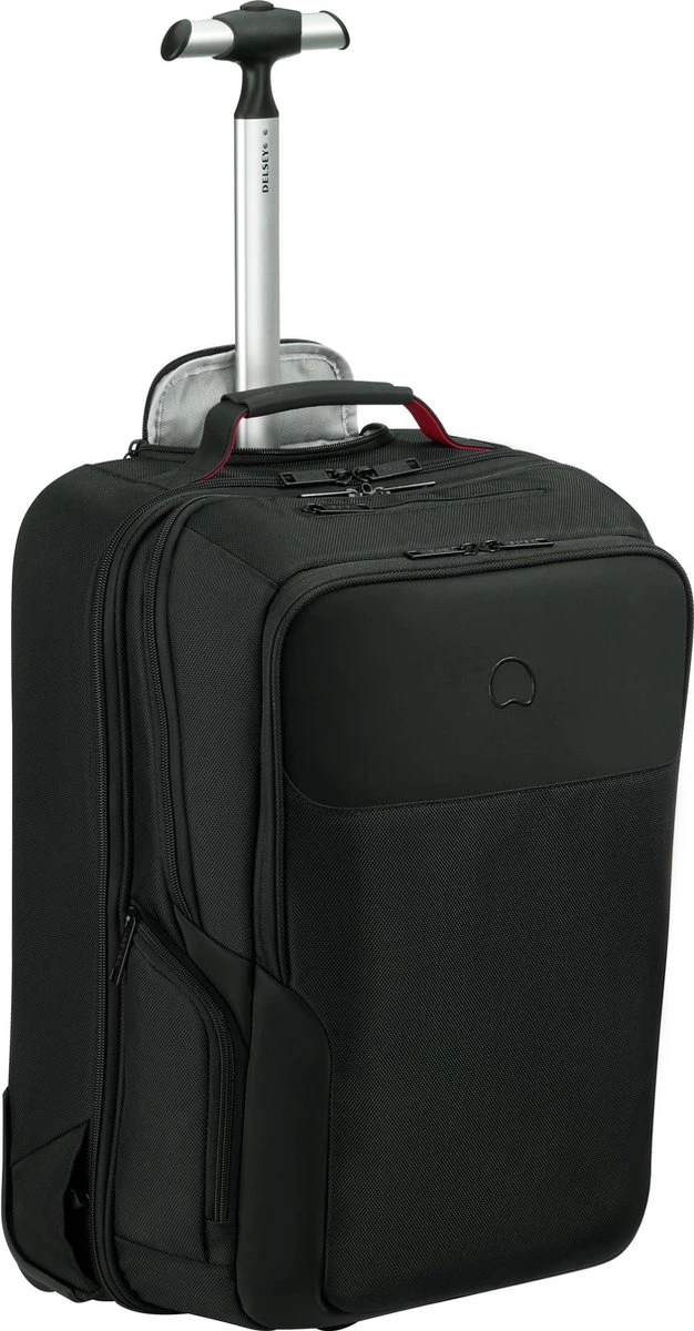 Delsey Parvis Plus Backpack Trolley - 2 Compartments - 17,3 Inch - Black - Afbeelding 2