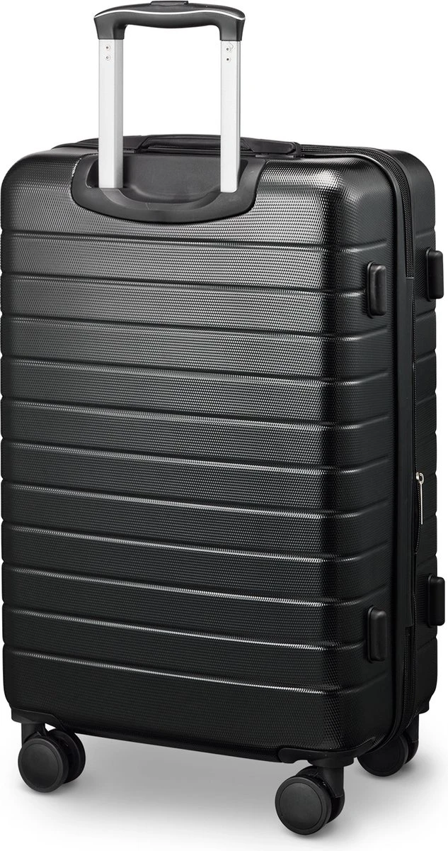 Swiss Alpine 2.0 - Reiskoffer - 67 Cm - 4 Wielen - Zwart - Afbeelding 2