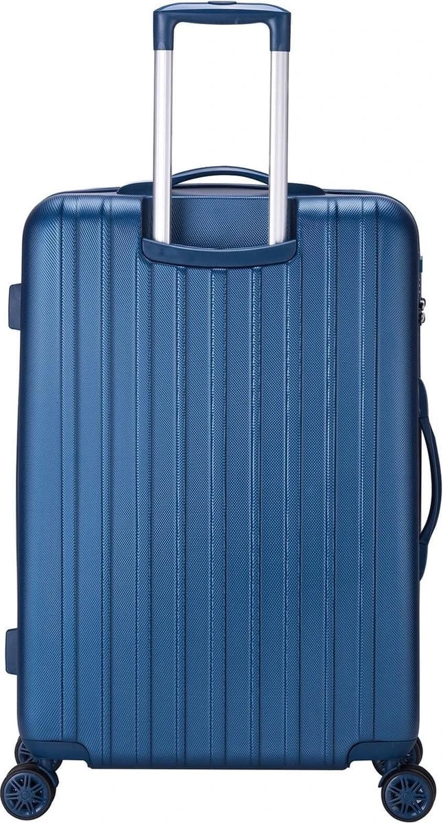 Decent Tranporto-One Handbagage Koffer - 55 Cm - TSA Slot - Dark Blue - Afbeelding 14