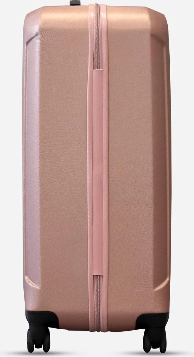 ©TROLLEYZ - Bali No.22 - Reiskoffer 78cm Met TSA Slot - Dubbele Wielen - 360° Spinners - 100% ABS - Reiskoffer In Cosmopolitan Pink - Afbeelding 8