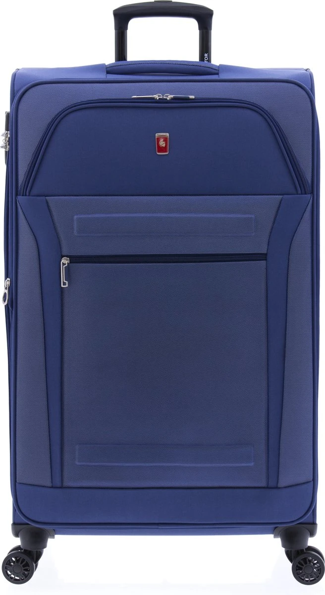 Gladiator Siroco L Grote Koffer 78 Cm - 115 Liter - Expandable - TSA Slot - Blauw - Afbeelding 2