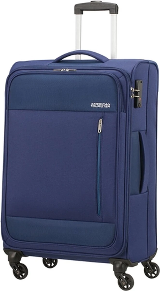 American Tourister Reiskoffer - Heat Wave Spinner 68/25 Tsa (Medium) Combat Navy - Afbeelding 2