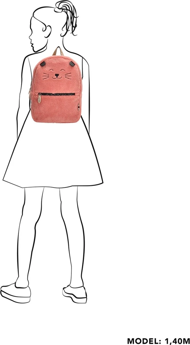 Zebra Girls Rugzak - Roze - Afbeelding 6