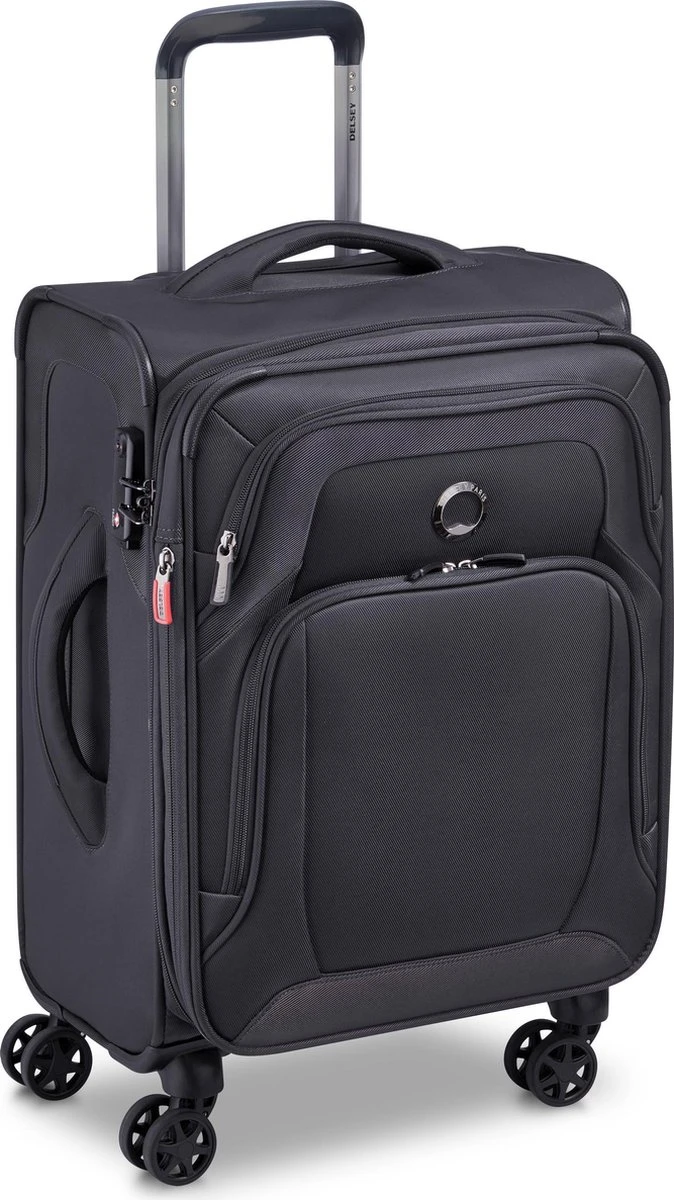 Delsey Optimax Lite Handbagage Koffer 55cm - Zwart - Afbeelding 2