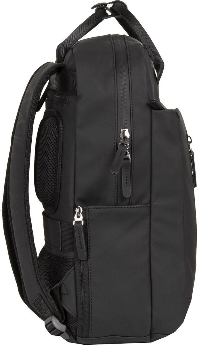 New Rebels® Harper - Rugtas - Zwart - Waterbestendig - 9L - 28x8x38cm - Rugzak / Backpack - Afbeelding 2