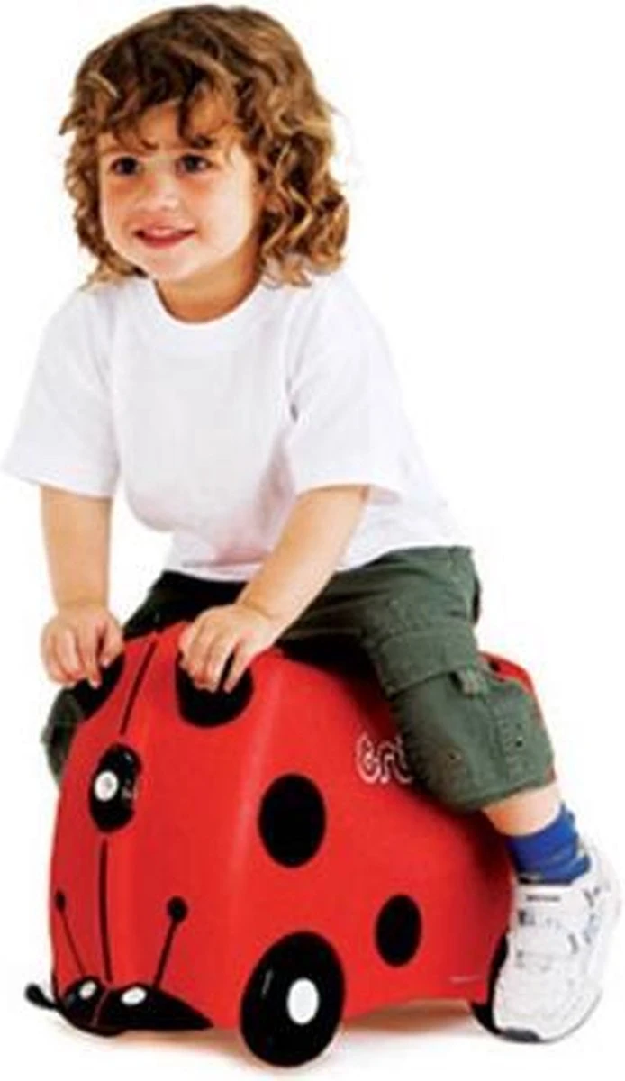 Trunki Ride-On Handbagage Koffer 46 Cm - Lieverheersbeestje Harley - Afbeelding 16