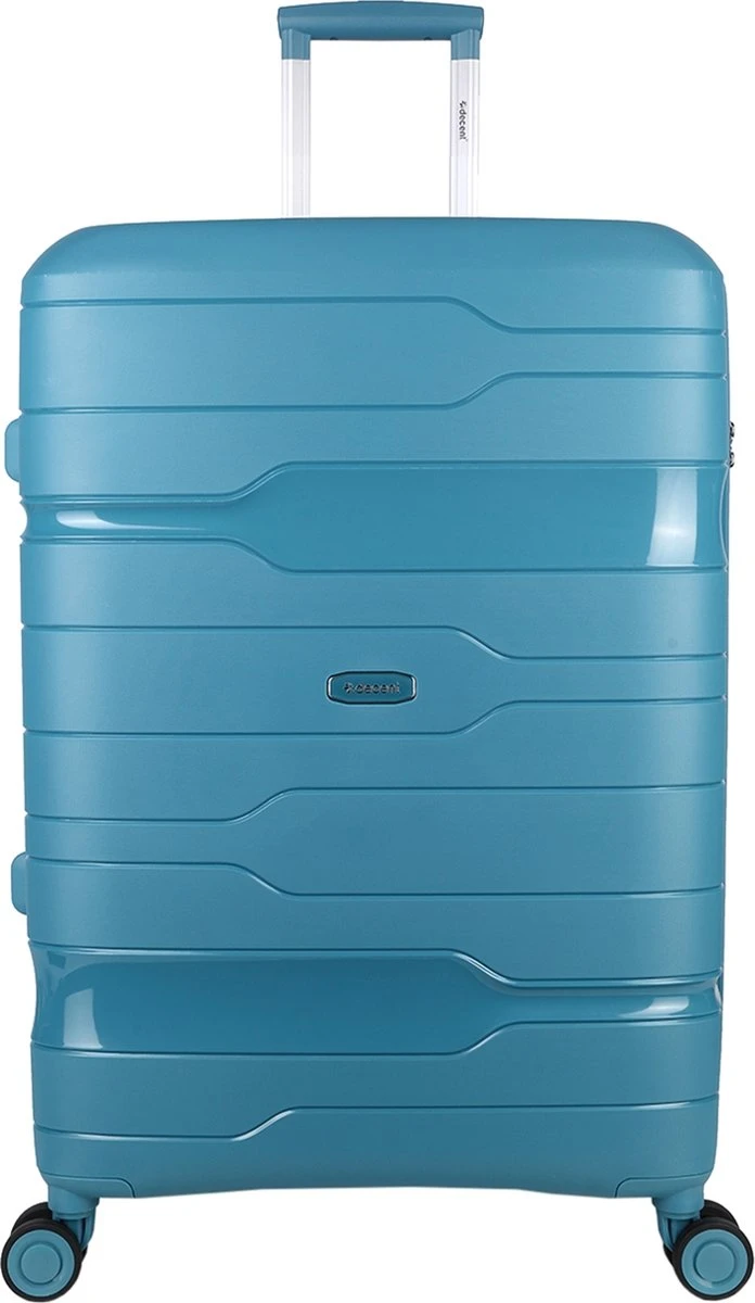 Decent ONE-CITY Large Koffer - 76 Cm - TSA Slot - Petrol - Afbeelding 17