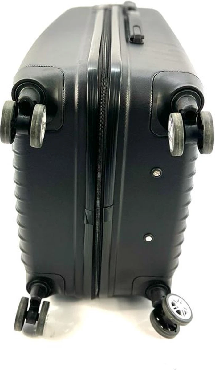 AATravel M Reiskoffer - Trolley ABS - Met Dubbele Wielen - 66 Cm - 66 Liter - Zwart - Afbeelding 7