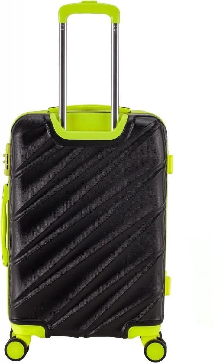 Decent Lumi Fix Handbagage Koffer - 55 Cm - Black/Lemon - Afbeelding 12