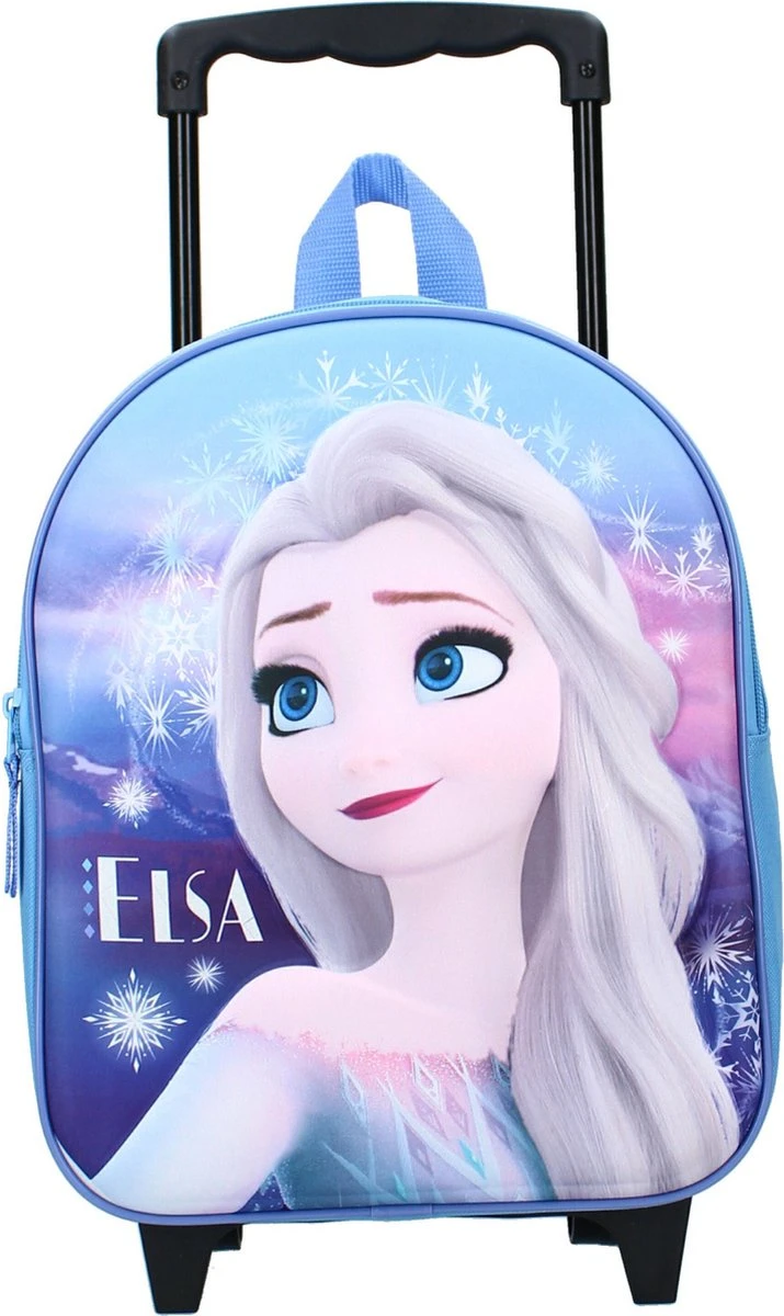 Disney Frozen Handbagage Reiskoffer/trolley/rugzak Blauw 32 Cm Voor Kinderen - Afbeelding 2