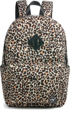 YLX Finch Rugzak. Luipaarden Print. Recyceld Rpet Materiaal. Gerecyclede Plastic Flessen - Eco Friendly. Volwassenen - Tieners - Middelbare Scholieren - Dames - Meisjes. 14" Laptop Sleeve. Backpack - Schooltas - Rugzak