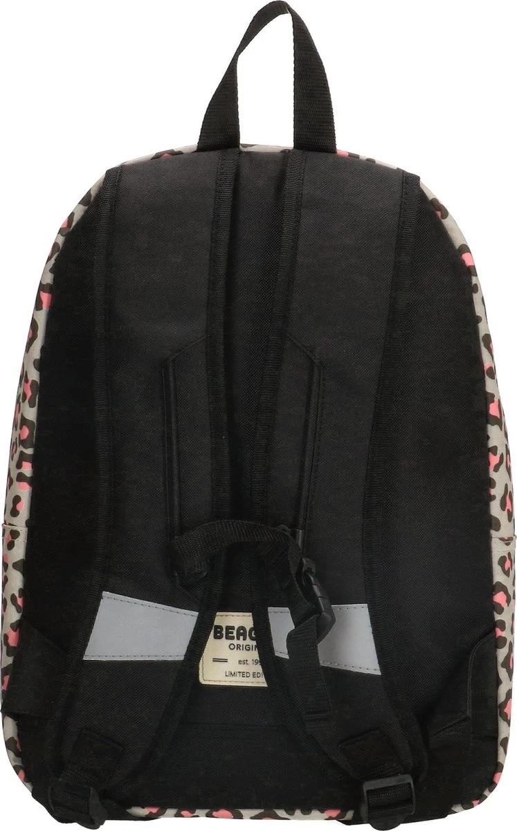 Beagles Originals Limited Edition Rugzak - 14 Inch Laptopvak - Panter/Grijs - Afbeelding 3