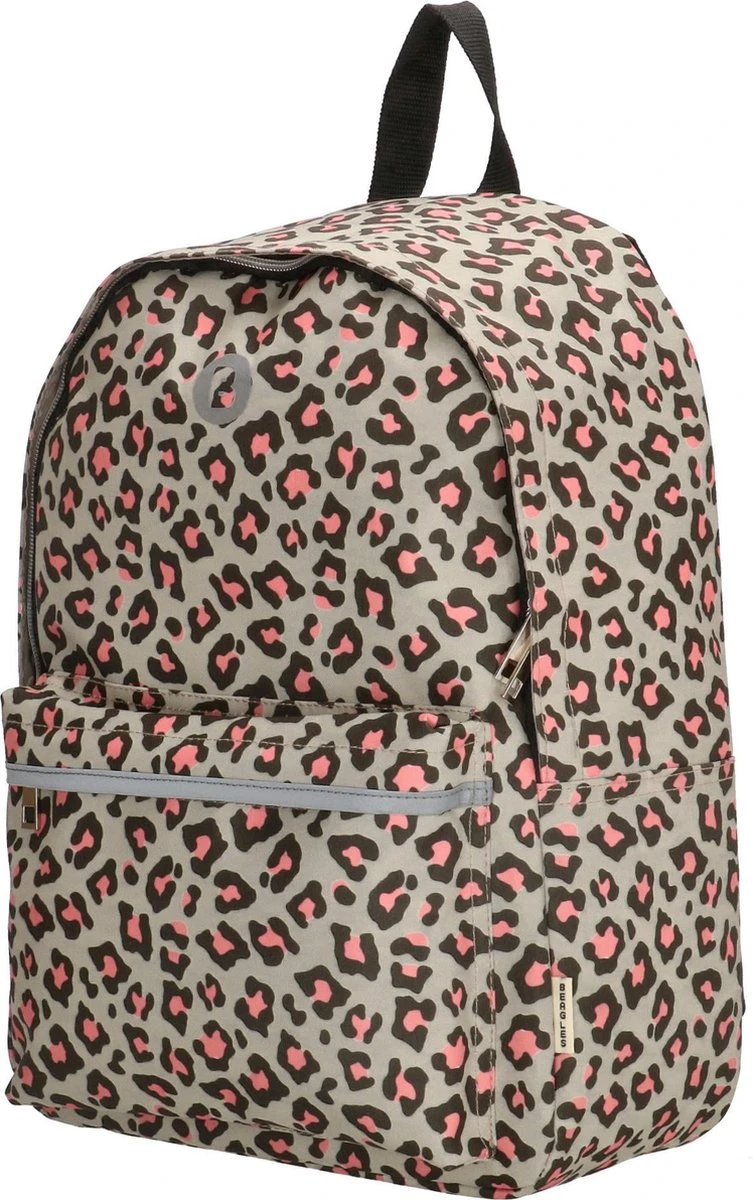 Beagles Originals Limited Edition Rugzak - 14 Inch Laptopvak - Panter/Grijs - Afbeelding 2