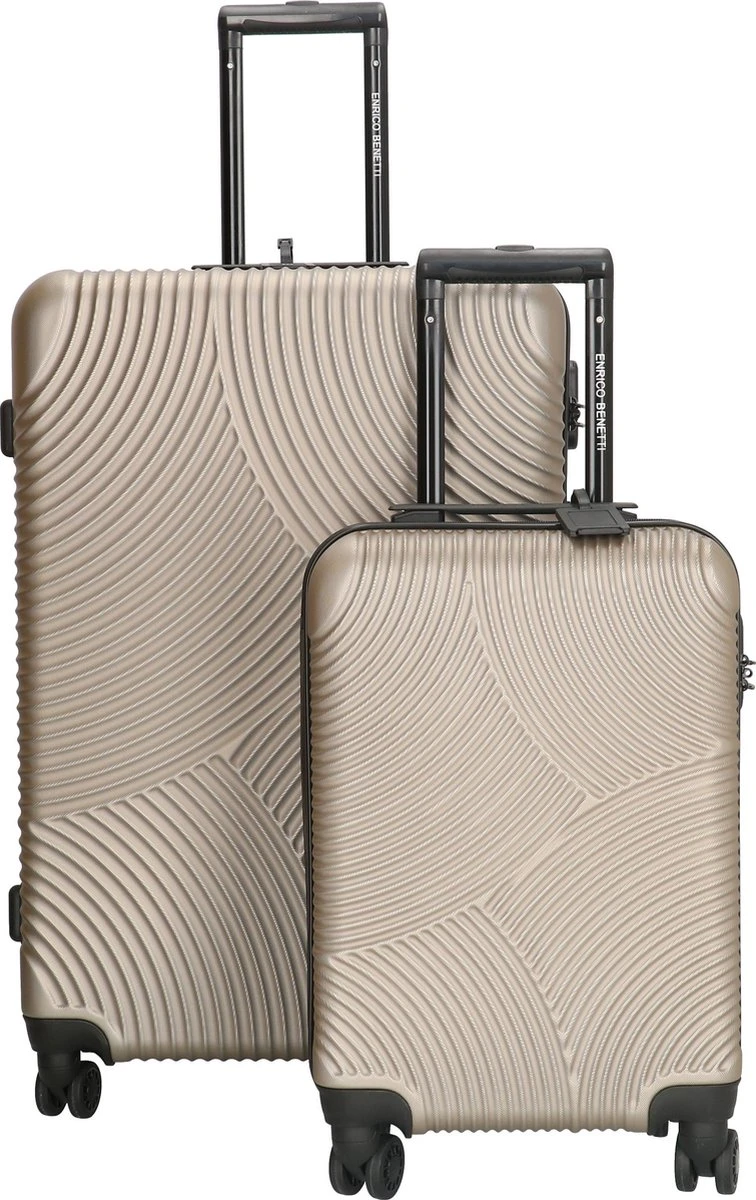 Enrico Benetti Louisville Kofferset Tweedelig - 39040-02 - Champagne