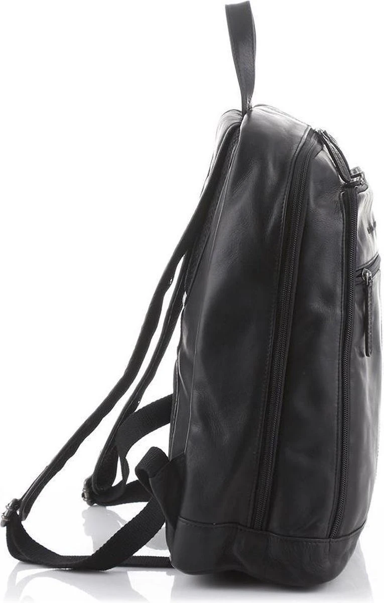 Chesterfield James Leren Laptop Rugzak - 14 Inch - Zwart - Afbeelding 20