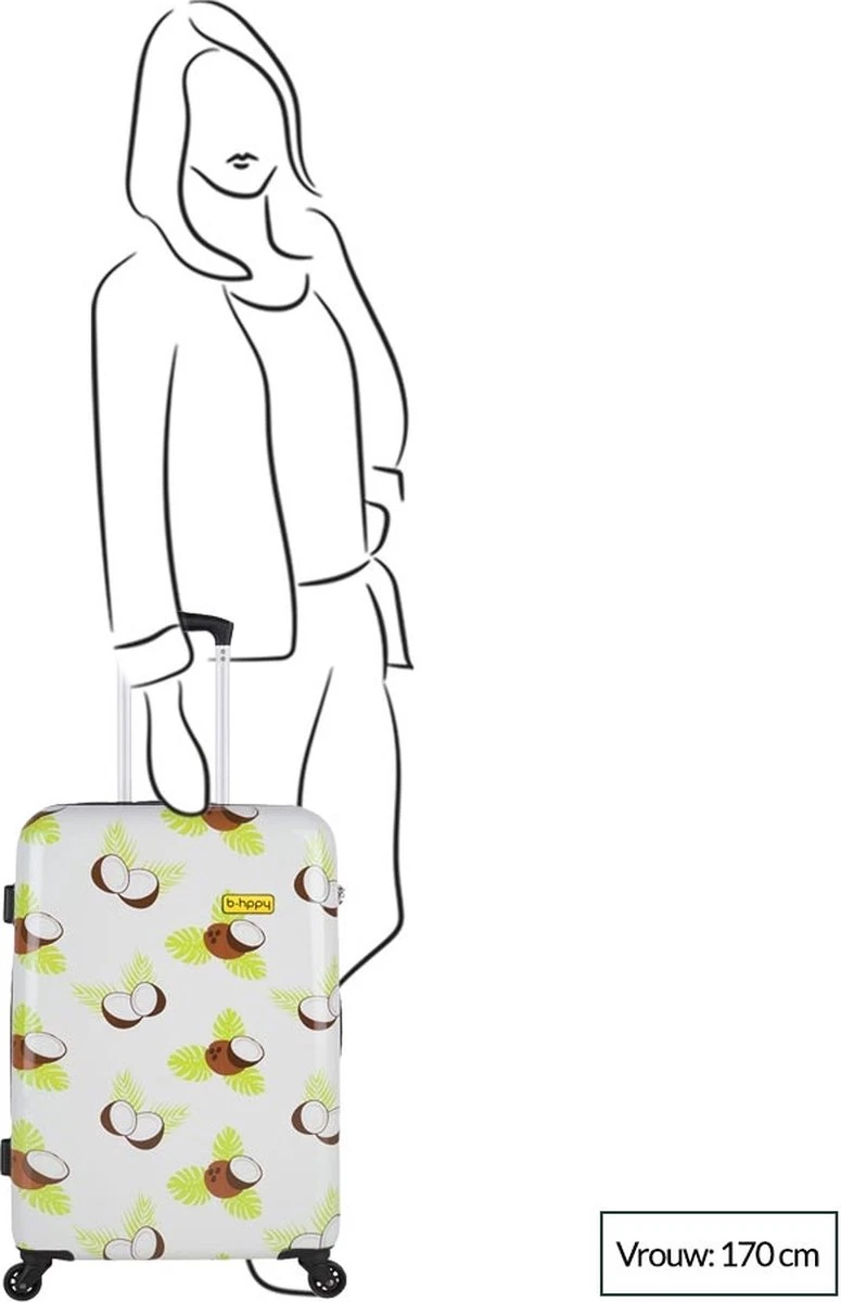BHPPY - Crazy Coco - Reiskoffer (66 Cm) - Afbeelding 2