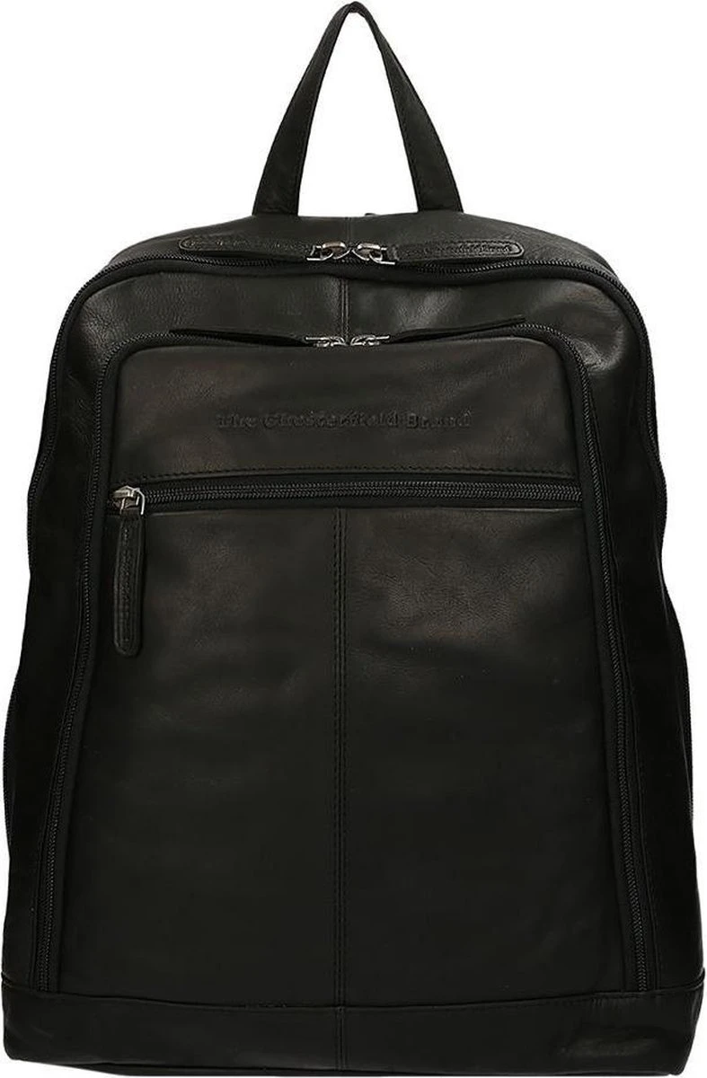 Chesterfield James Leren Laptop Rugzak - 14 Inch - Zwart - Afbeelding 17