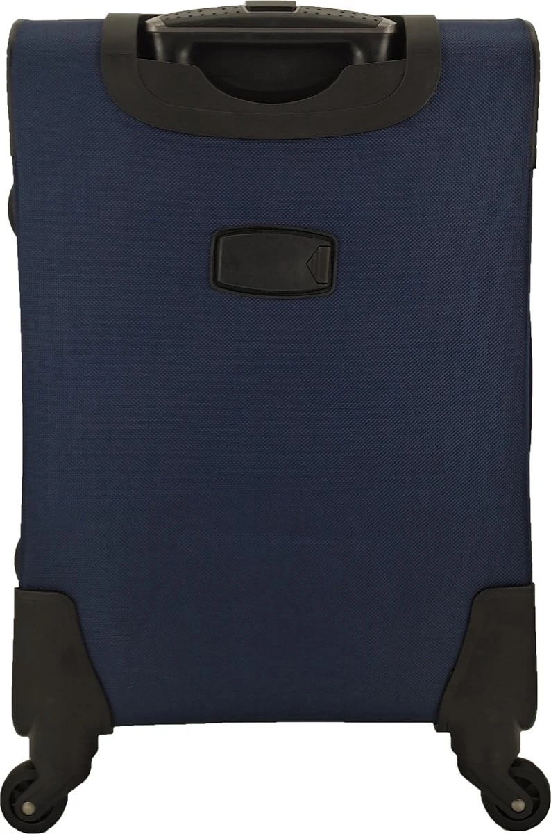 SB Travelbags Bagage Stoffen Koffer 75cm 4 Wielen Trolley - Blauw - Afbeelding 3