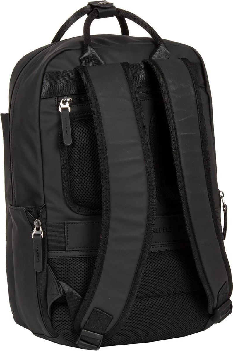 New Rebels® Harper - Rugtas - Zwart - Waterbestendig - 9L - 28x8x38cm - Rugzak / Backpack - Afbeelding 3