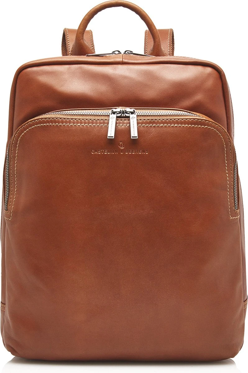 Castelijn & Beerens - Firenze Laptoprugzak 15,6 + Tablet RFID | Lichtbruin - - Afbeelding 3