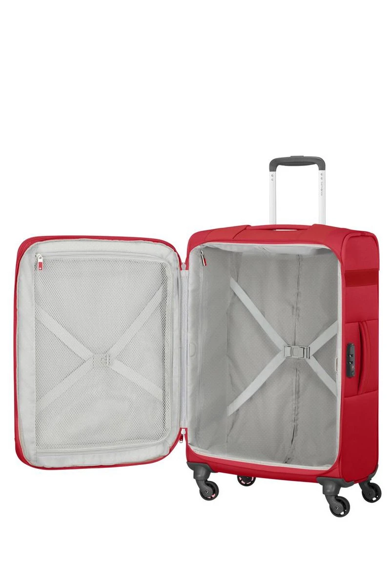 Samsonite Reiskoffer - Citybeat Spinner 66/24 Uitbreidbaar (Medium) Red - Afbeelding 3