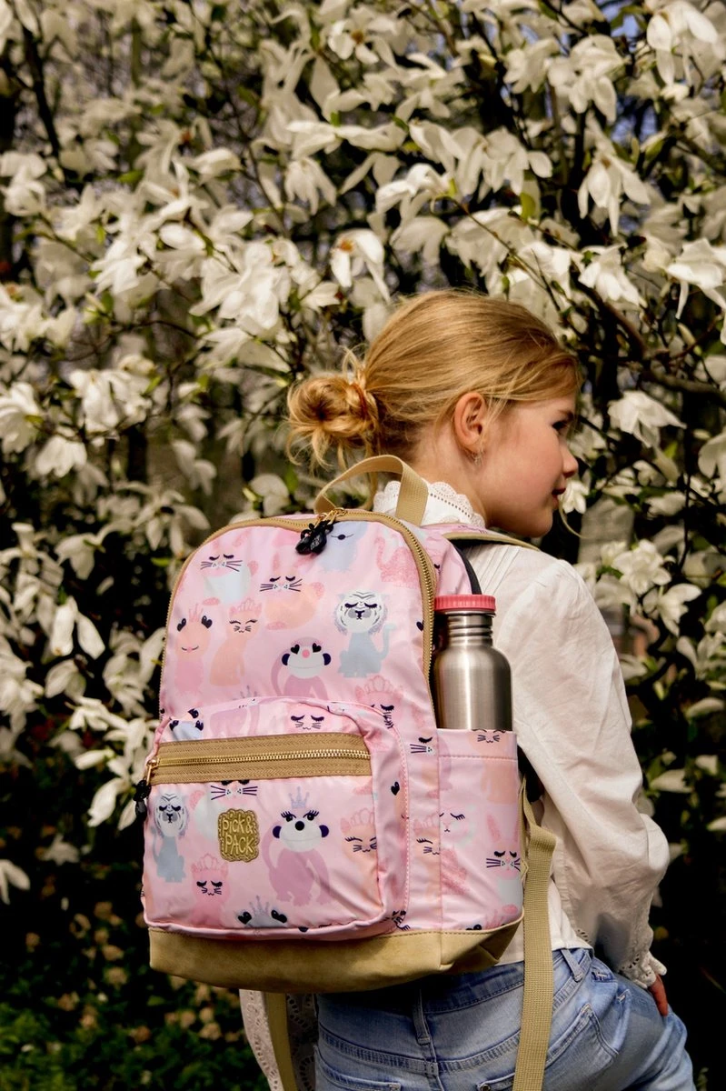 Pick & Pack Lieve Diertjes - Rugzak - Roze - Maat M - Afbeelding 5