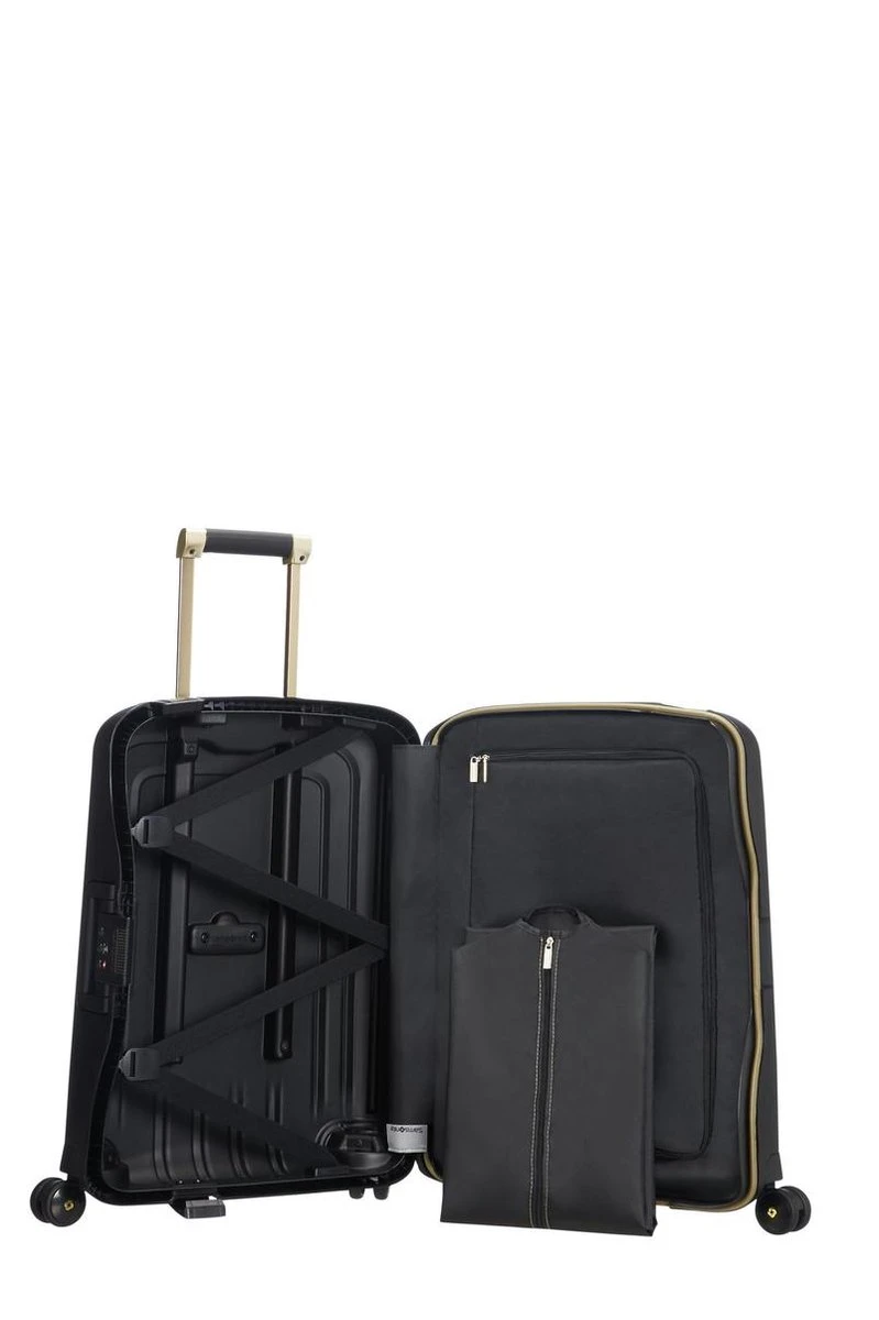 Samsonite Reiskoffer - S'Cure Dlx Spinner 55/20 (Handbagage) Black/Gold Deluscious - Afbeelding 5