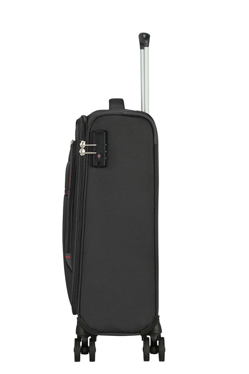 American Tourister Reiskoffer - Crosstrack Spinner 55/20 Tsa (Handbagage) Grey/Red - Afbeelding 6