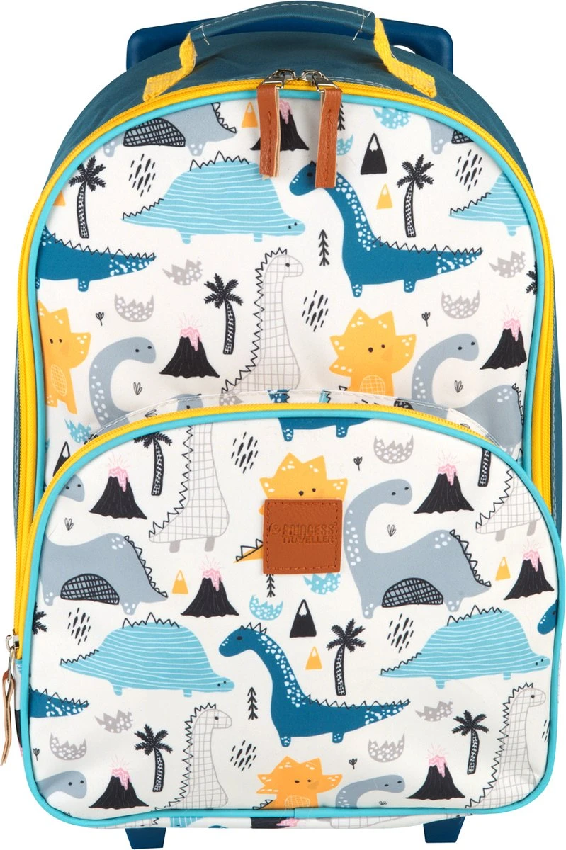 Princess Traveller Kids Collection - 0 Tot 5 Jaar - Trolley - Rond Dino - 2 Wielen - Afbeelding 4