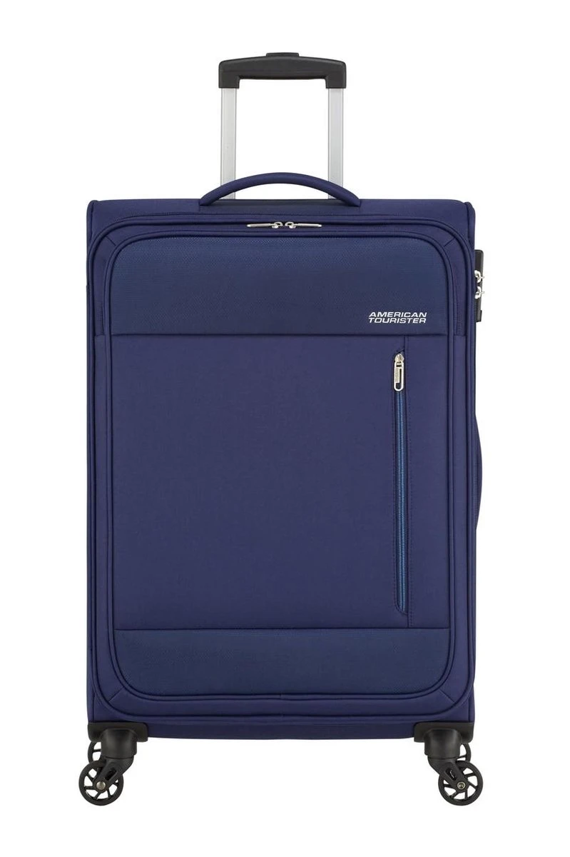 American Tourister Reiskoffer - Heat Wave Spinner 68/25 Tsa (Medium) Combat Navy - Afbeelding 3