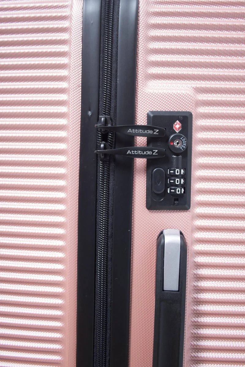 AttitudeZ Air-Z Reiskoffer Medium Roze 67cm - TSA-slot - Afbeelding 6