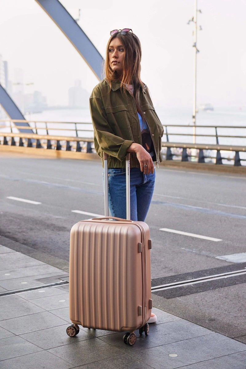 Decent Tranporto-One Reiskoffer 66 Cm - Zalmroze - Afbeelding 12