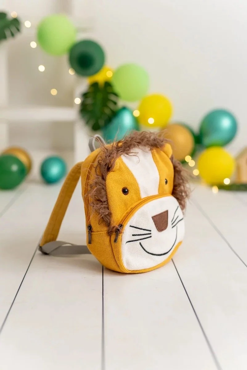 Kinderrugzak - Rugzak - Liloe&Noenie - Leeuw Rugzak - Rugzak Peuter - Rugzak Kleuter - Schooltas - Kinderrugtas - Rugtas - Leeuwen Rugtas - Sac - Sac A Dos - Rugzak Jongen - Rugtas Jongen - Rugzak Meisje - Afbeelding 4