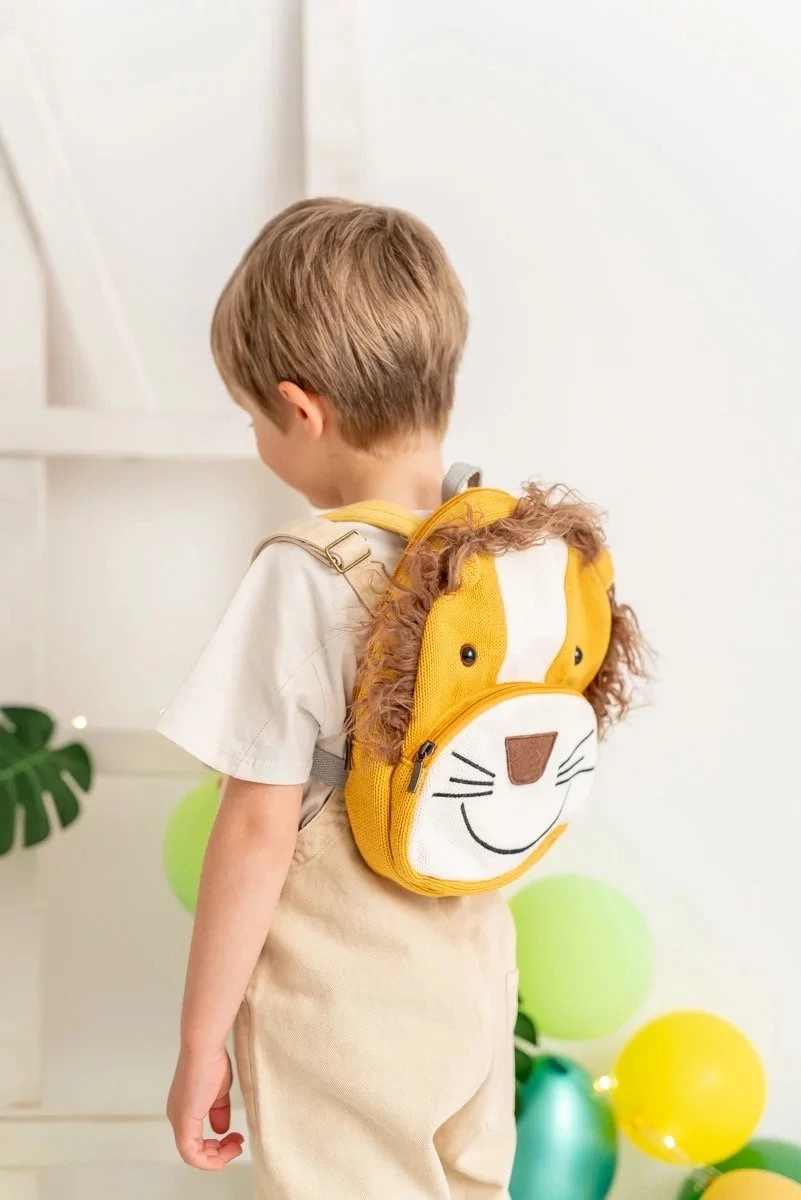 Kinderrugzak - Rugzak - Liloe&Noenie - Leeuw Rugzak - Rugzak Peuter - Rugzak Kleuter - Schooltas - Kinderrugtas - Rugtas - Leeuwen Rugtas - Sac - Sac A Dos - Rugzak Jongen - Rugtas Jongen - Rugzak Meisje - Afbeelding 5