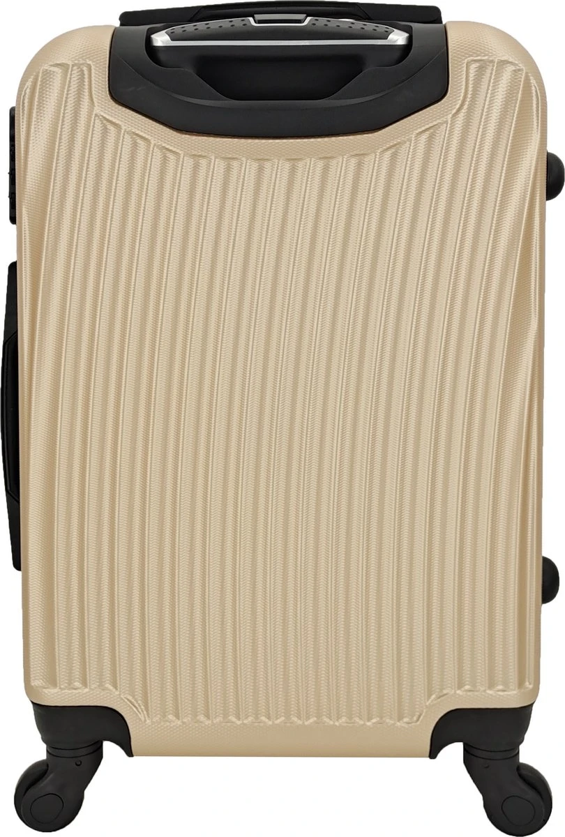 SB Travelbags Bagage Koffer 75cm 4 Wielen Trolley - Champagne - Afbeelding 2