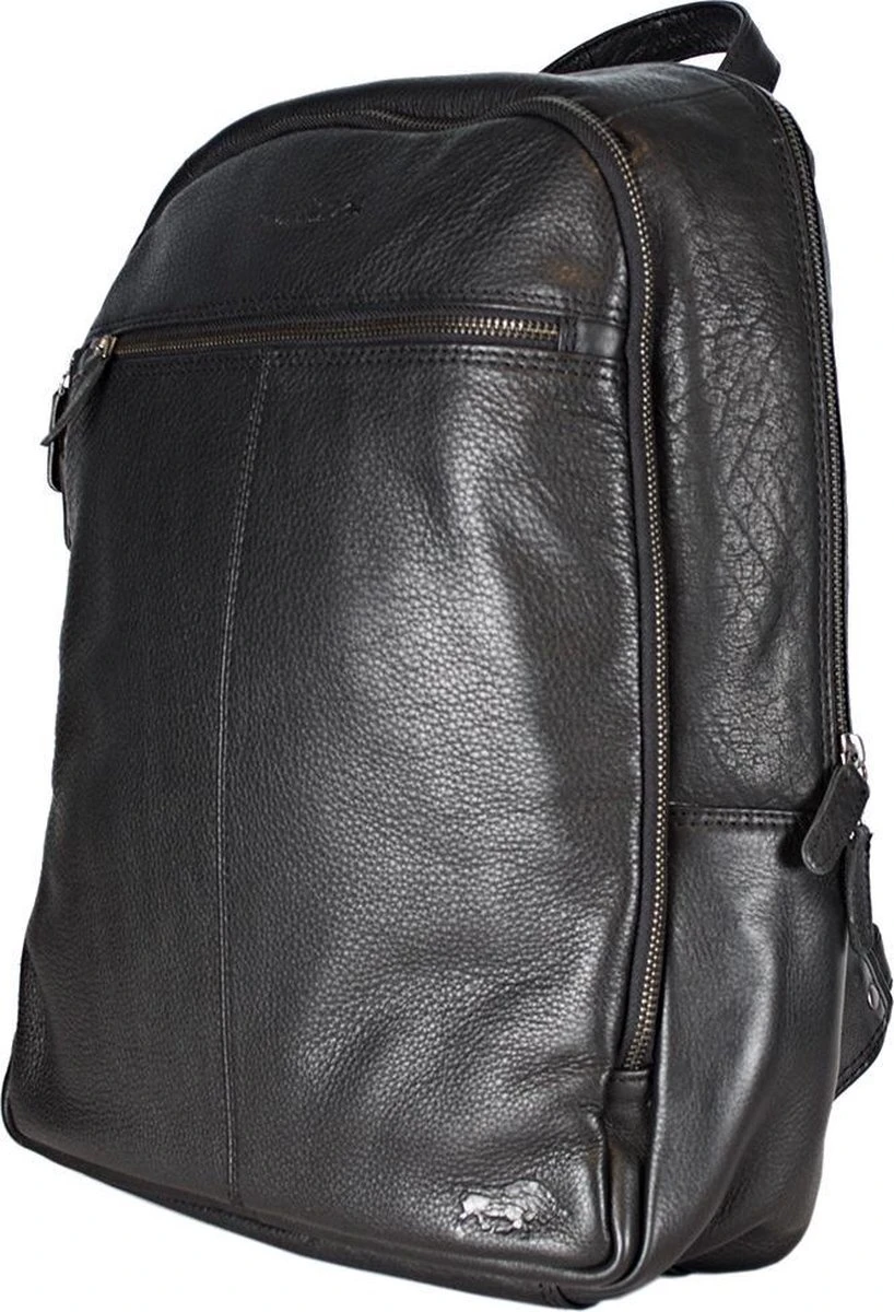 Rugzak Dames Leer Of Rugtas Heren Leer - Zwart Leer - Zwarte Laptop Rugzak Unisex - Afbeelding 7