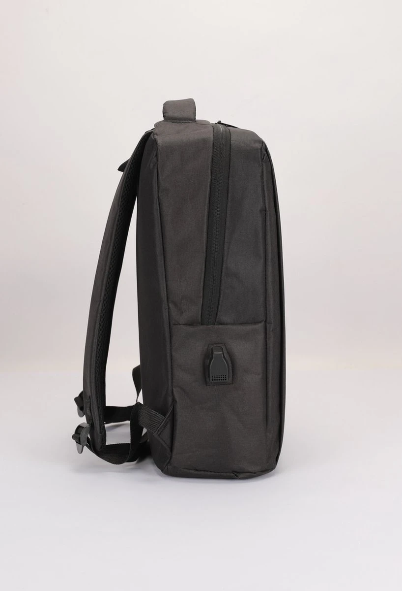 Dailyibed - 1988 - Rugzak - Schooltas - Laptoptas - Usb Poort - Zwart - Afbeelding 6