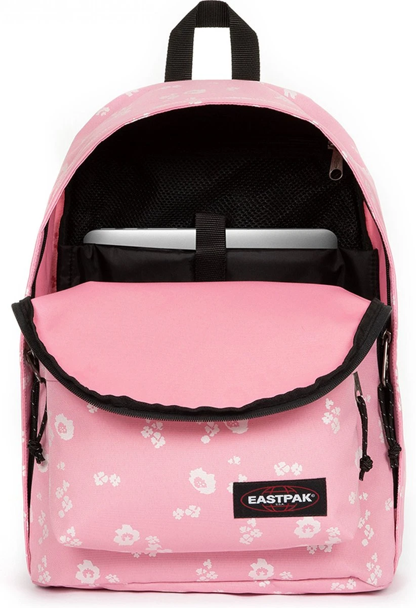 Eastpak Out Of Office Rugzak Flower Shine Pink - Afbeelding 3