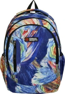 Enrico Benetti Capetown Laptoprugzak 46170 - 15" Laptopvak - 30 Liter - Multi Paint Print