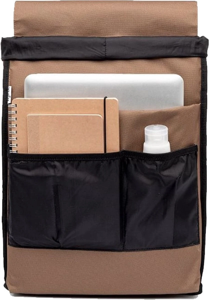 Lefrik Scout Laptop Rugzak - Eco Friendly - Recycled Materiaal - 14 Inch - Camel - Afbeelding 8