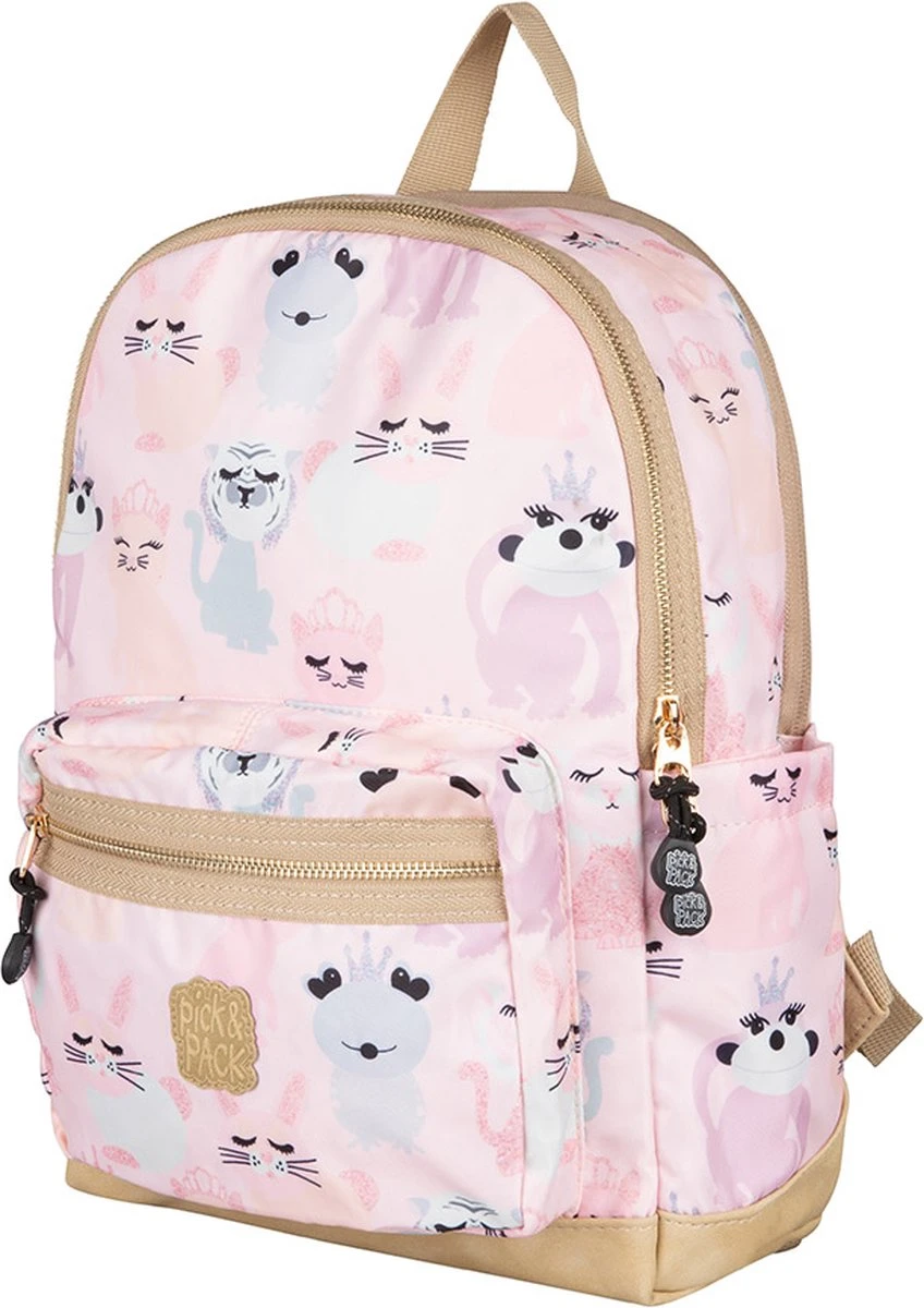 Pick & Pack Lieve Diertjes - Rugzak - Roze - Maat M - Afbeelding 2